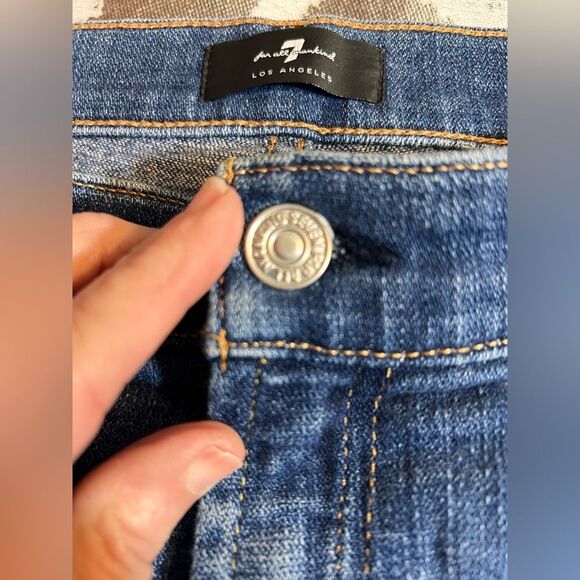 7 for All Mankind high waist slim kick Women's Jeans- medium wash - Picture 3 of 6